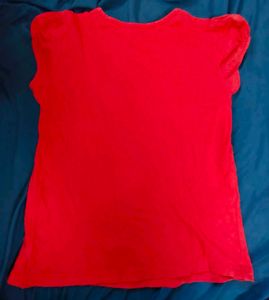 Eda Mamma Red T-Shirt with Starfish Print