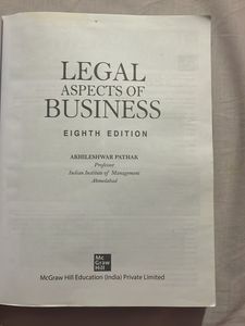 Legal Aspects Of Business Book For Mba