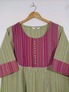 Sanganeri Multicolor  Kurtas(Women's)