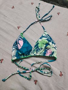printed bikini top