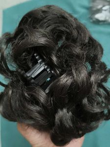 Chic Curly Dark brown  Hair Bun Extension