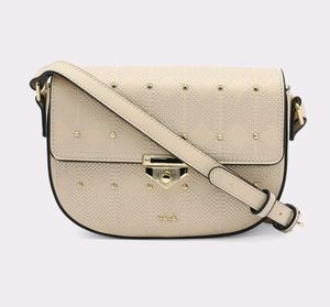 Iykyk Compact Beige Textured Sling Bag
