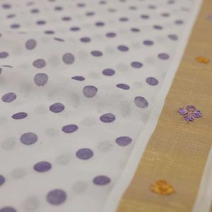 White Polka Dot Dupatta
