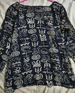 Boho Print Long Sleeve Top