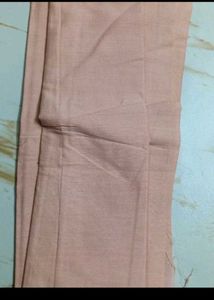Peach Embroidered unstitched suit Set with Dupatta
