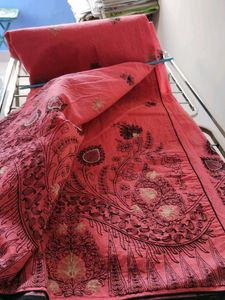 Cotton Silk Embroidery Saree