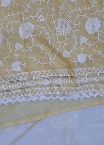 Creamy Light Yellow Suit Garara