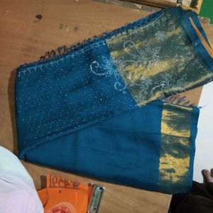 blue saree