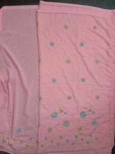 Pretty Pink Embroidered saree