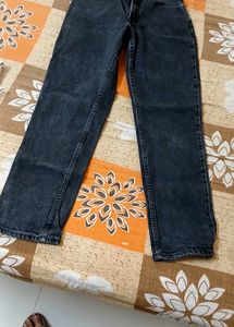 Black Charcoal Mom Fit Jeans