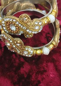 Vintage Gold &amp; Crystal Bangles