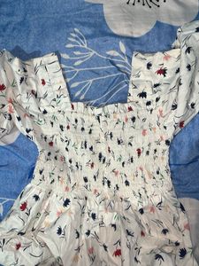 Floral Smocked Off-Shoulder Top