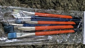 4Pack  Painting 3 &amp; Flat Brushes 4