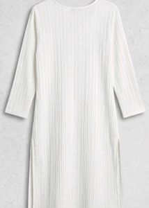 Ribbed Knit Cardigan with Lace-Up Detail