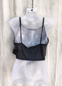 Black Bandana Print Crop Top