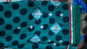 Designer Polka Dot saree with blouse