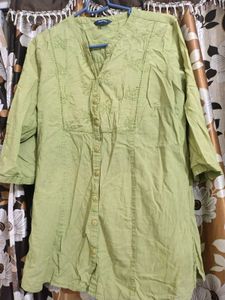 Light Green Embroidered Kurta