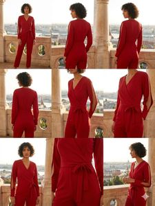 Elegant Red Jumpsuit