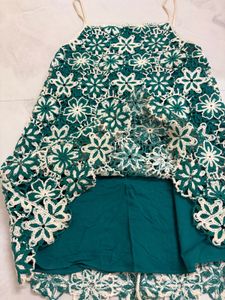Zara Crochet Floral Mini Dress