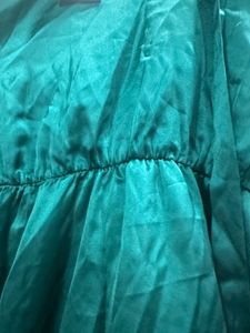 Elegant Teal Halter Dress