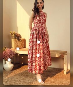 Boho Floral Print Maxi Dress