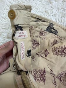 Men's Cargo Pants with Motorcycle Print