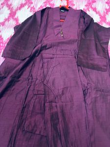 Burgundy Kurta Pant Set