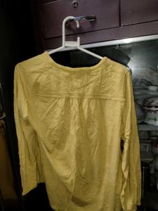 Yellow Long Sleeve Tunic Top