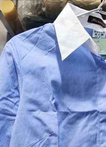 Classic Blue Striped Button-Up Shirt