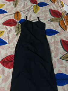 Black Spaghetti Strap kurti
