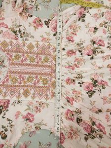 combo set of 2 cotton Print flared kurta