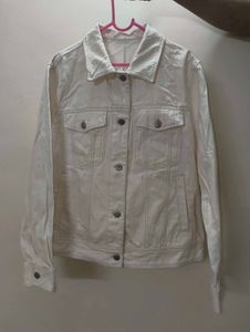 Classic White Denim Jacket