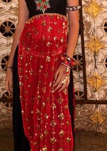 Stunning Red Sequin Gown with Back Detail