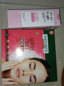 Nature's Essence Gentle Fruit Facial Kit and snail