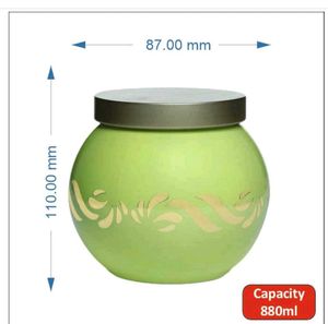 glass Green Jar