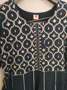 Elegant Dark Teal Ethnic Kurta