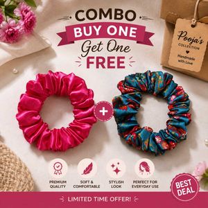 Chic Satin Scrunchie Set - Buy One Get On