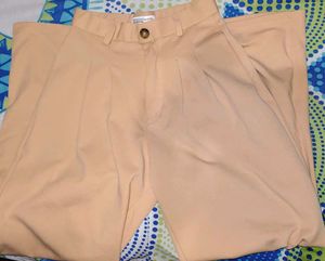 Cream Wide Leg Trousers