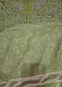 Stunning Lime Green Anarkali Gown