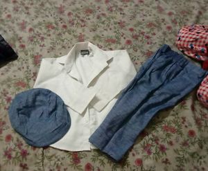 Party Wear Dungree Dress For 2yr Boy