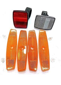 Bike Reflectors & Red Taillight Set