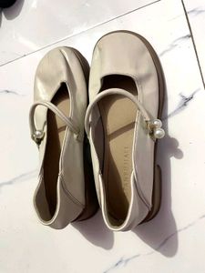 korean imported Chic Pearl Mary Jane Flats