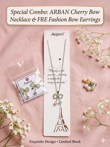 Elegant Bow Pendant Necklace
