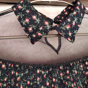 Floral Cape Top