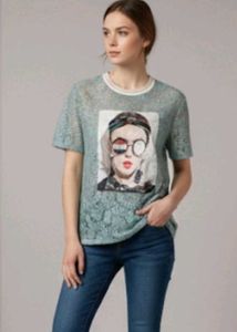 Graphic Print Crew Neck Tee