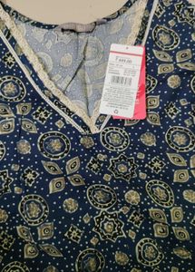 Stylish Blue Printed Kurta