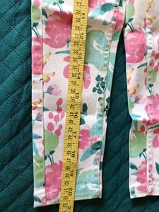 Floral Print Girls Pants
