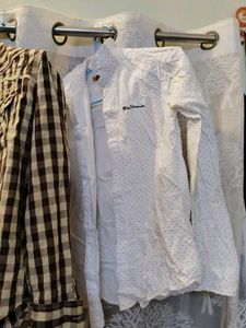 Men's Brown Gingham Checkered Shirt