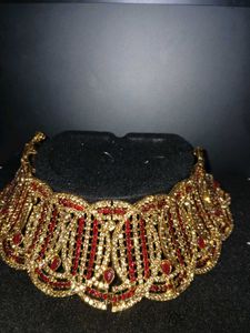 Premium Gold Plated Choker Necklace &amp; jhumka