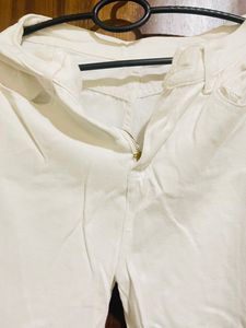 White Cargo Jeans